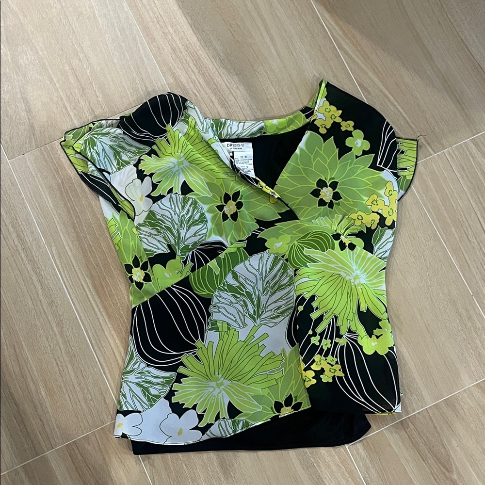 Vibrant Floral Women's Blouse